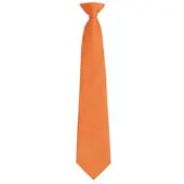 Premier Mens Fashion "Farben" Arbeit Clip auf Krawatte (Orange)