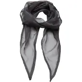 Premier Damen Chiffon-Schal / Chiffon-Halstuch (Dunkelgrau)
