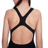 Speedo - "Medalist" Badeanzug für Mädchen (Schwarz)