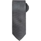 Premier Mens Micro Waffle Formal Work Krawatte (Dunkelgrau)