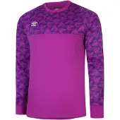 Umbro - "Flux" Torwarttrikot für Herren Langärmlig (Purpur Kaktus/Elektrisches Lila/Weiß)