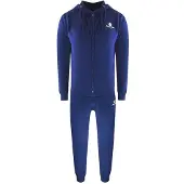 Aquascutum Herren Full Zip Trainingsanzug Set (Blau)