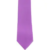 Premier Mens Plain Satin Krawatte (schmale Klinge) (2er-Pack) (Flieder)
