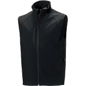 Russell athletic Russell Mens 3 Layer Soft Shell Gilet Jacke (Schwarz)