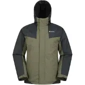 Mountain Warehouse Herren Dusk III Skijacke (dunkles Khaki/Schwarz)