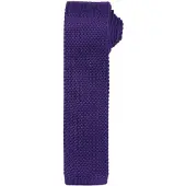 Premier Mens Slim Textured Knit Effect Krawatte (2er-Pack) (Lila)