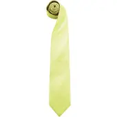 Premier Herren Krawatte Colours, unifarben (Limette)