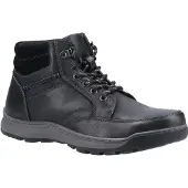 Hush puppies Herren Grover Lederstiefel (Schwarz)