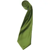 Premier Herren-Krawatte aus Satin (schmale Klinge) (Oase Grün)