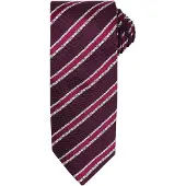 Premier Mens Waffle Stripe Formal Business Tie (2er-Pack) (Burgund/Aubergine)