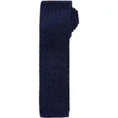 Premier Mens Slim Textured Knit Effect Krawatte (2er-Pack) (Schwarz)