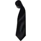 Premier Herrenkrawatte aus Satin (schmale Klinge) (Schwarz)