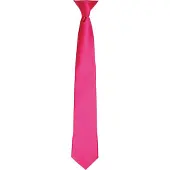 Premier Colours Herren-Satin-Clip-Krawatte (Heißes Rosa)
