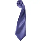 Premier Mens Plain Satin Krawatte (schmale Klinge) (2er-Pack) (violett)