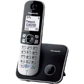 Panasonic KX-TG6811, DECT-Telefon, Freisprecheinrichtung, 120 Eintragungen, Anrufer-Identifikation, Schwarz