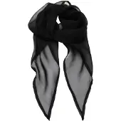 Premier Damen Chiffon-Schal / Chiffon-Halstuch (Schwarz)