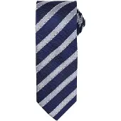 Premier - Krawatte für Herren (Marineblau/Silber)
