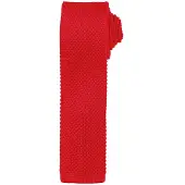 Premier Mens Slim Textured Knit Effect Krawatte (2er-Pack) (Rot)