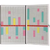 Nobo T-Karten-Planung – Klappsystem, 21,4 kg, 780 mm, 125 mm, 1090 mm, 23,8 kg, Weiß