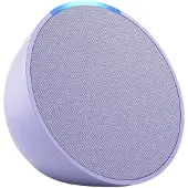 Amazon Echo Pop, Alexa, Rund, Lavendel, Android, Fire OS, iOS, 4,95 cm, Tasten