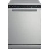 Bauknecht B7F HS51 X, Freistehend, Standardgröße (60 cm), Edelstahl, Schwarz, Tasten, 1,3 m