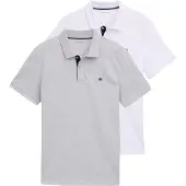Tom Tailor Doppelpack Poloshirt Basic mit Logo Print