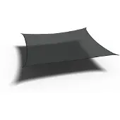 Platinum Coolfit Sonnensegel Quadrat, schwarz Bezug aus 285g/m² Polyethylen (HDPE), 360x360x360x360 cm