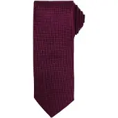 Premier Mens Micro Waffle Formal Work Krawatte (Aubergine)