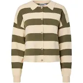 Pieces Pcjassy Polo Strickjacke | Grün | M