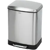 Wenko Treteimer »STUDIO«, Höhe: 50 cm, 24 l, silberfarben matt