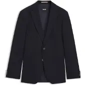 BOSS Slim-Fit Blazer aus elastischer Schurwolle Grösse 56