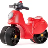 Falk Strada Scooter - - Lenker mit Hupe - Breite, sichere Räder - Rot - 100 % France - Ab 12 Monaten