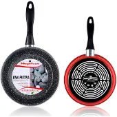 Magefesa Set 2 Bratpfannen 20-24cm, Induktion, PFOA-Free Antihaftbeschichtung STONE