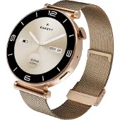 GARETT Smartwatch aus Edelstahl mit roségoldenem Mesh-Gewebe