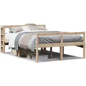 vidaXL Seniorenbett mit Kopfteil ohne Matratze 160x200 cm