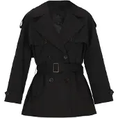Dreimaster Women Coat in black | Gr.: XXL