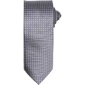 Premier Mens Puppy Tooth Formal Work Krawatte (Silber)
