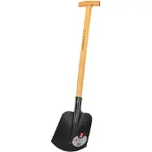 Magni IDEAL-Kompakt-Schaufel Sandschaufel für Kinder und Camping mit Eschen-T-Stiel 63 cm