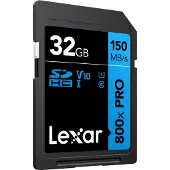Lexar High-Performance 800xPRO, 32 GB, SDHC, Klasse 10, UHS-I, 150 MB/s, Class 1 (U1)