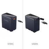 SmallRig 4469 NP-F970 USB-C wiederaufladbarer Kamera-Akku, schwarz