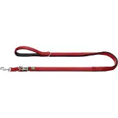 Hunter Verstellbare Führleine Neopren 15/300, rot/schwarz