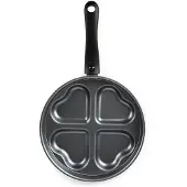 Excelsa Pfanne Heart Aluminium 42,5x25,5x6 cm Schwarz