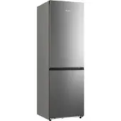 Hisense Hi3 Freistehend Kühlschrank/Gefrierschrank, Inox, 330 l, 330 l, SN-T, 10 kg/24h, C, Fresh Zone Fach, Grau, Edelstahl