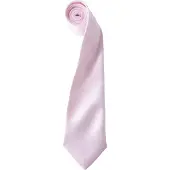 Premier Herrenkrawatte aus Satin (schmales Blatt) (Rosa)