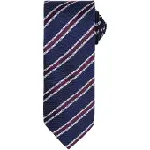 Premier Mens Waffle Stripe Formal Business Tie (2er-Pack) (Navy/Aubergine)