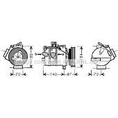 PRASCO VOAK142 DCS17EC Klimaanlage Klimakompressor PAG 100 R134a für VOLVO XC90 I (275)