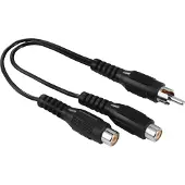 Hama Subwoofer-Adapter, Cinch-Stecker - 2 Cinch-Kupplungen