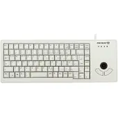 Cherry Tastaur XS Trackball Keyboard G84-5400, QWERTZ, mit 2 Maustasten, USB-Anschluss, hellgrau