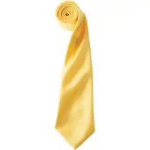 Premier Mens Plain Satin Krawatte (Schmales Blatt) (Sonnenblume)