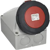 MENNEKES 136A, 5P, 6 h, Schwarz, Rot, Weiß, IP67, 400 V, 63 A